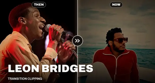 Leon Bridges Transition Clipping