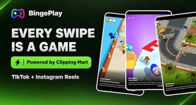 BingePlay: Every Swipe Is a Playable Game