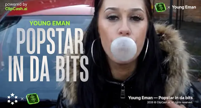 Young Eman, Popstar in da bits, Interview/MV/UK