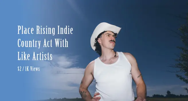 Place Rising Indie Country Act With Like Artists