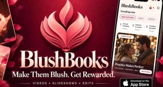 Blush Books, Romance Novel App for iOS