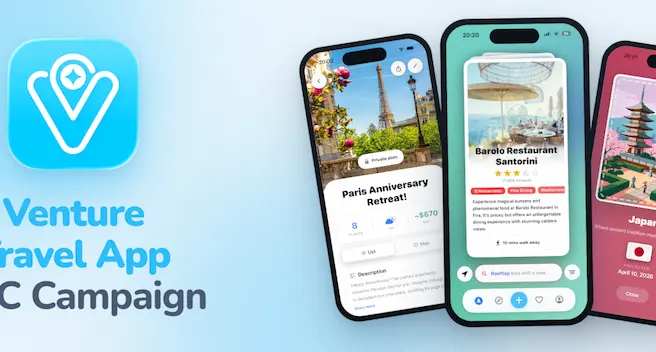 Venture Travel App UGC