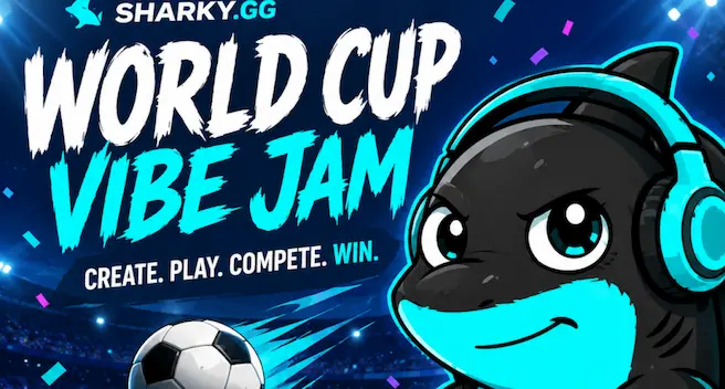 Sharky World Cup Vibe Jam Creat&Clips&Earn, Make the World Cup Playable