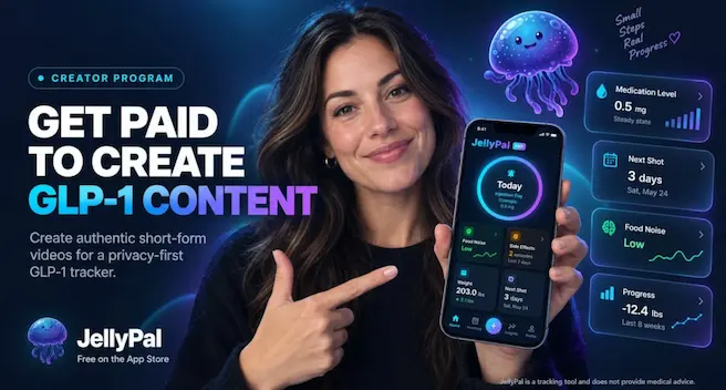Get Paid for GLP-1 TikTok Slideshows, JellyPal