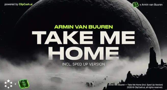 Armin Van Buuren, Take Me Home (+Sped Up Version)