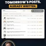 GrowFleet AI drafts tomorrow's social posts at 0:01