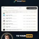 GrowFleet AI drafts tomorrow's social posts at 0:08
