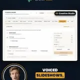 GrowFleet Creative Studio app ad walkthrough at 0:11