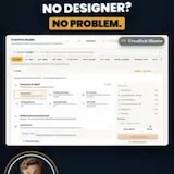 GrowFleet Creative Studio app ad walkthrough at 0:01