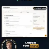 GrowFleet Creative Studio app ad walkthrough at 0:16