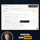 GrowFleet Content Drop feature walkthrough with presenter at 0:09