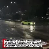 O polêmico professor de drift, conhecido nas redes como at 0:01