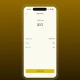 Selling $10 of bitcoin in the Fold app at 0:19