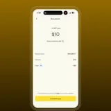 Screen recording of buying $10 of bitcoin in the Fold app at 0:13