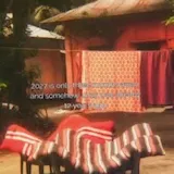 Nostalgic yard and house footage with text at 0:07