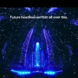 Festival stage lights with hook caption at 0:01