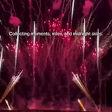 Night fireworks over festival grounds at 0:07