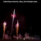 Night fireworks over festival grounds at 0:01