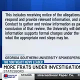 WTOC news report on Georgia Southern fraternity investigations at 1:30