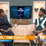 Morning show interview with sci-fi author at 0:01