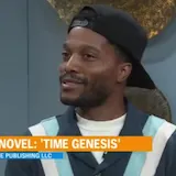 Morning show interview with sci-fi author at 0:16