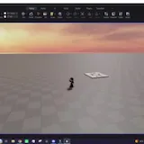 Roblox character running with anime VFX at 0:32