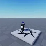 Roblox avatar gets balloons via Superbullet AI at 0:01
