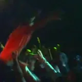 Singer climbs into crowd at live show at 0:31