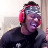 Man in headphones reacts in bedroom at 0:04