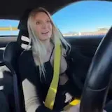 Woman drives Porsche on Speed Vegas track at 1:41