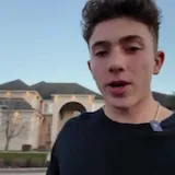 17-year-old shows off two luxury cars at home at 0:17