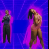 Mr Eazi and MOLIY Comfort music visualizer at 0:36
