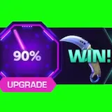 A Skin.club ad urges viewers to upgrade their CS2 skins at a claimed 90 at 0:01
