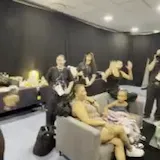 Victoria Monét backstage celebrating Billboard number one at 0:13