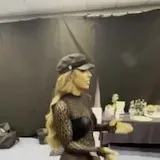 Victoria Monét backstage celebrating Billboard number one at 0:01