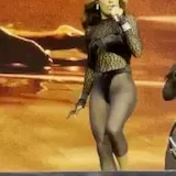 Victoria Monét sings and dances through fire visuals on the Frequency at 0:17
